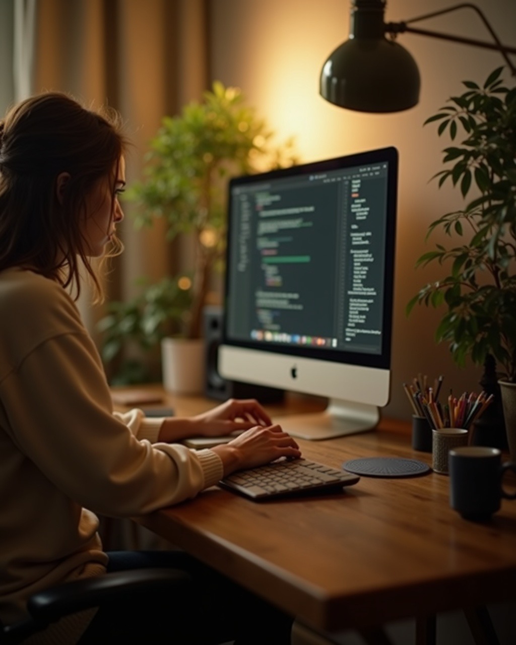 Inside Bamboo's San José studio, a team member at work