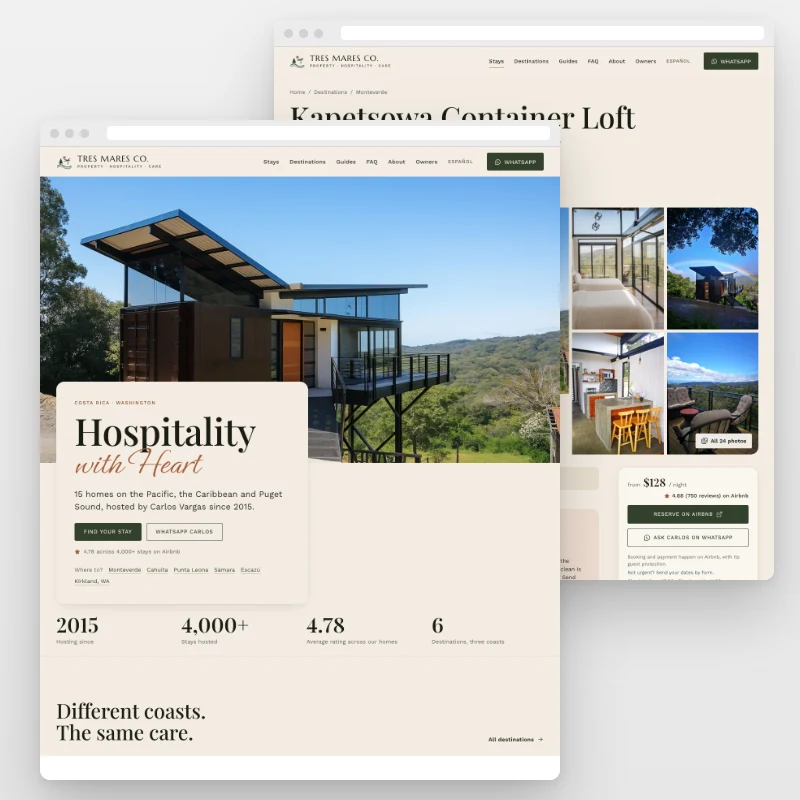Vacation rentals